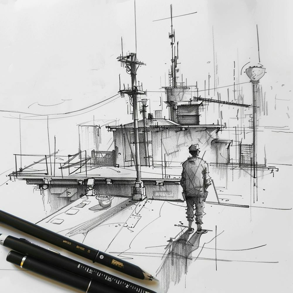 Sketch Of A Ship