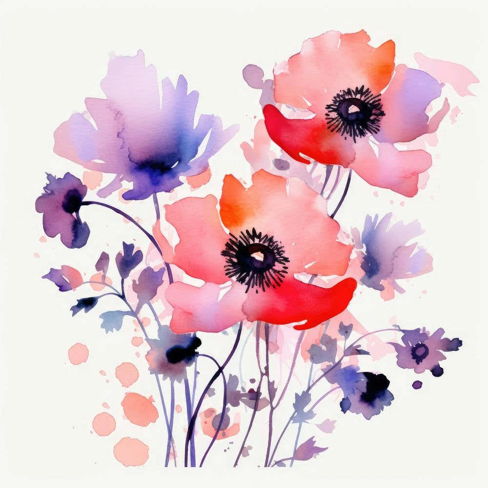 Watercolor Flowers 5