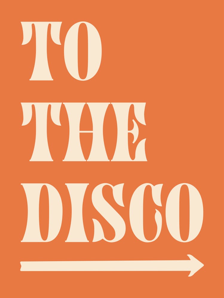 To The Disco - Orange And Cream