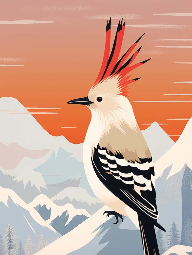 Bird Illustration Hoopoe 1