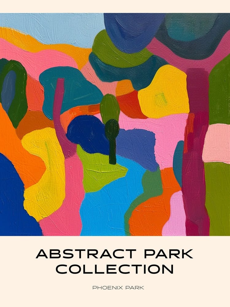Abstract Park Collection Poster Phoenix Park Dublin 1