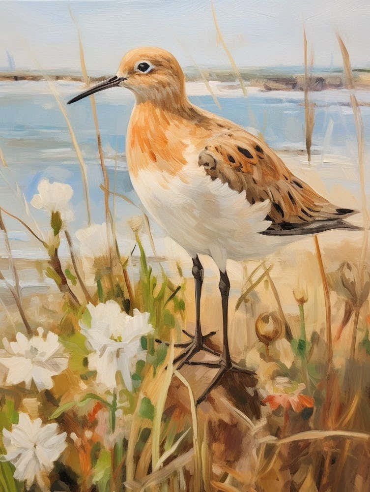Bird Painting Dunlin 1