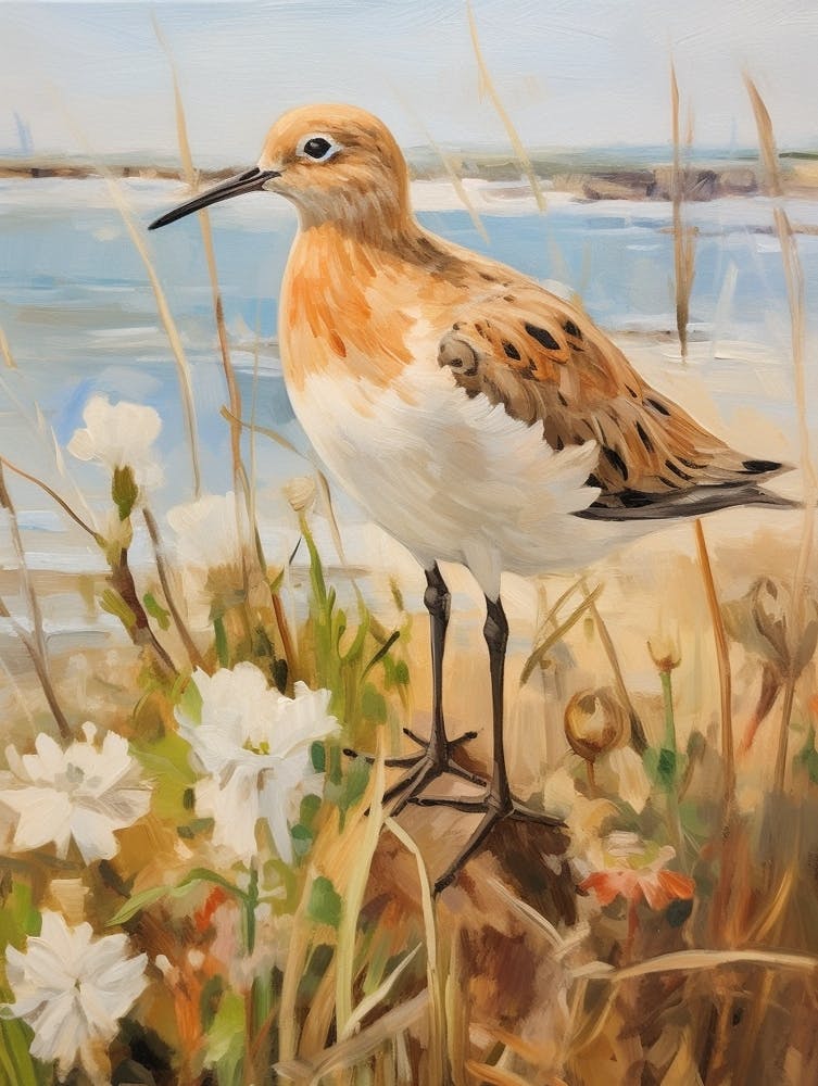 Bird Painting Dunlin 1
