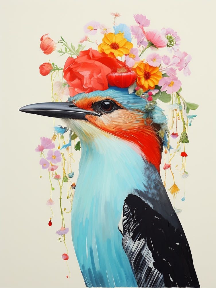 Bird With A Flower Crown Dipper 2