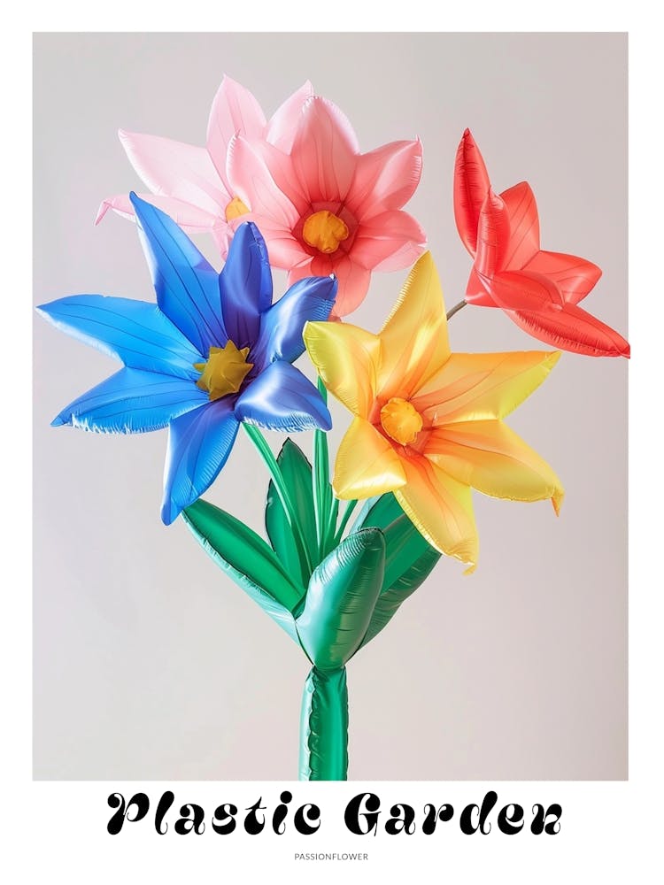 Dreamy Inflatable Flowers Poster Passionflower