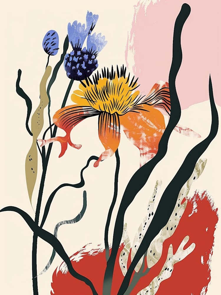 Colourful Flower Illustration Asters 9