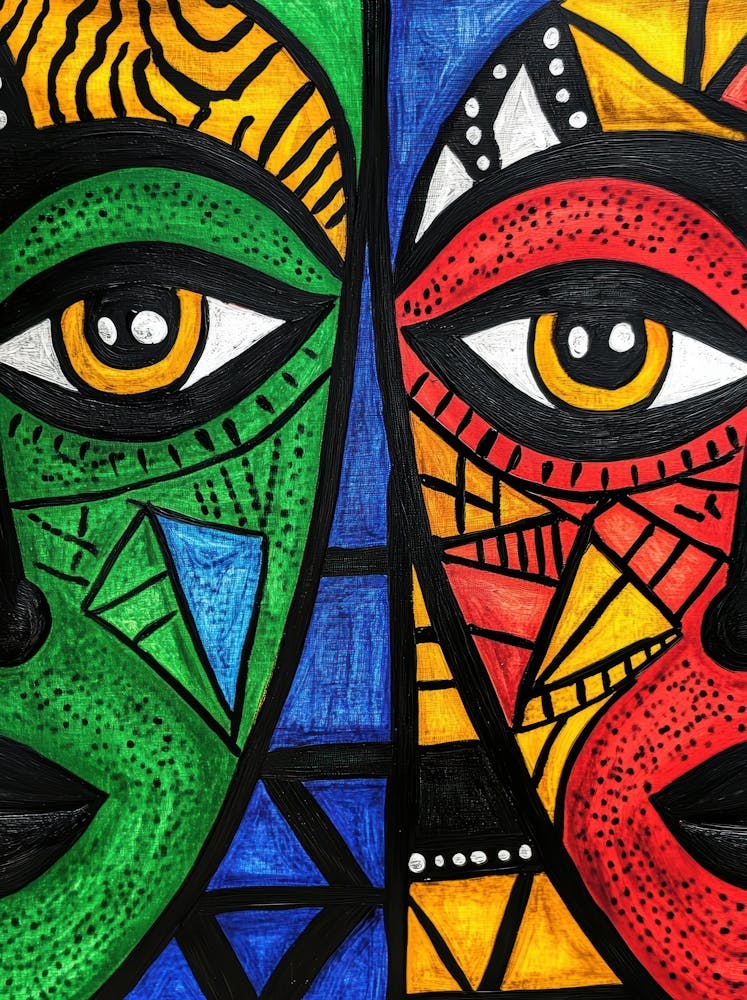 African Face Painting