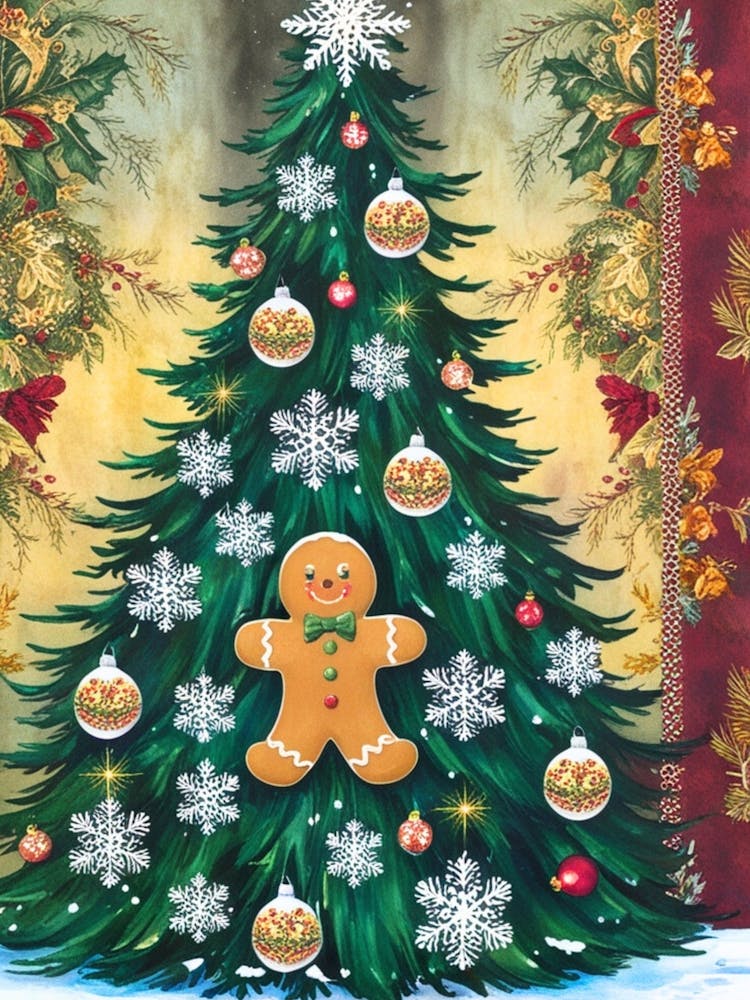 William Morris Christmas Tree 48