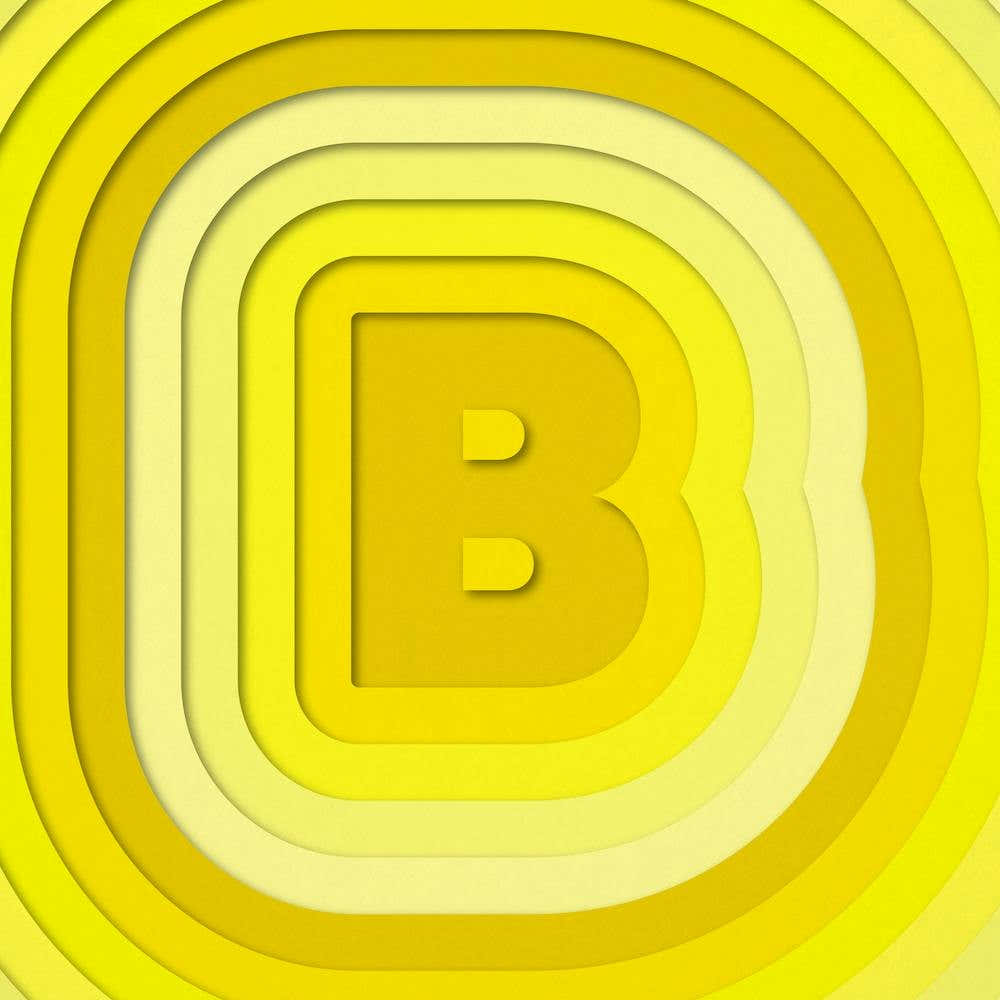 B Paper Alphabet