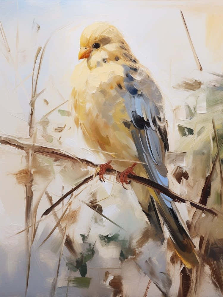 Bird Painting Budgerigar 2