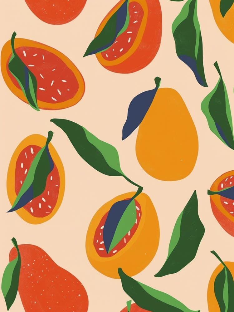 Tropical Fruit Pattern Illustration 3