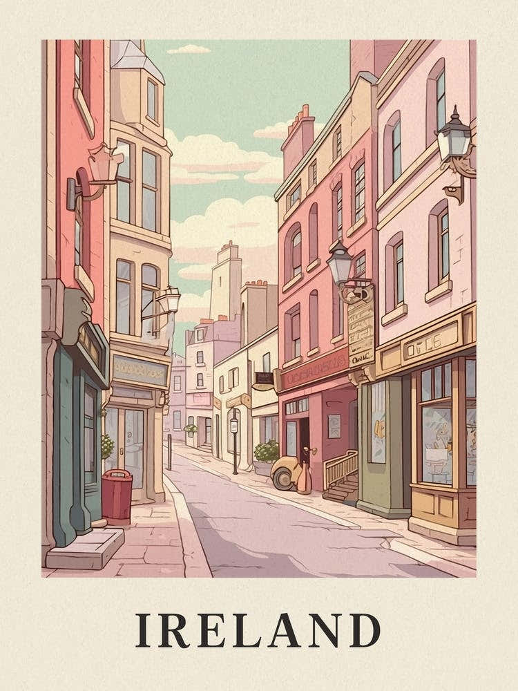 Vintage Travel Poster Ireland