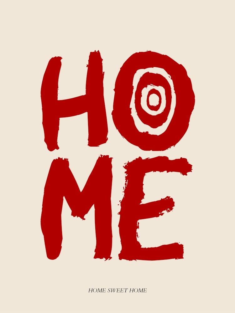 HOME Red Print