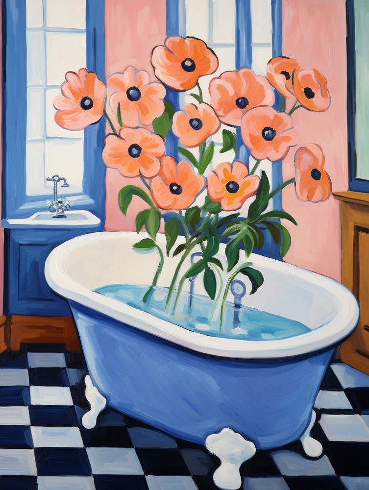 A Bathtube Full Of Anemone In A Bathroom 4