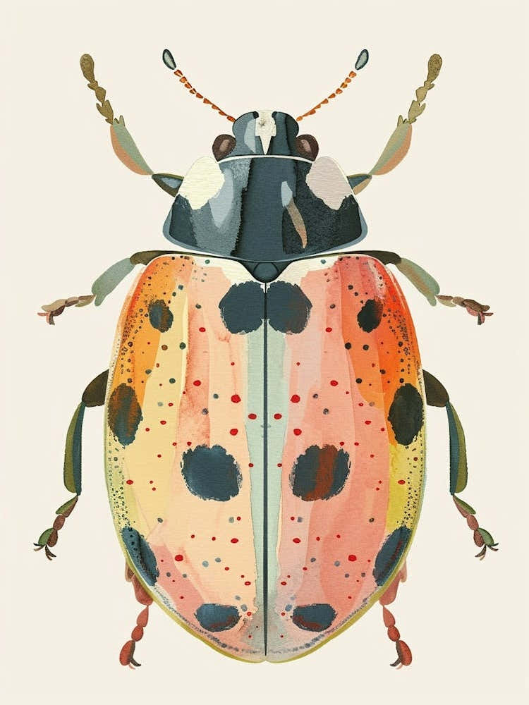 Colourful Insect Illustration Ladybug 18