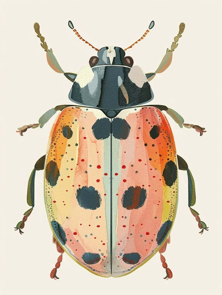 Colourful Insect Illustration Ladybug 18