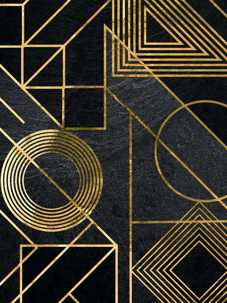 Deco Wallpaper - Gold Art deco