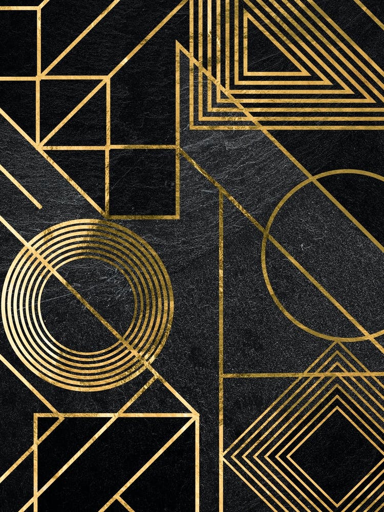 Deco Wallpaper - Gold Art deco