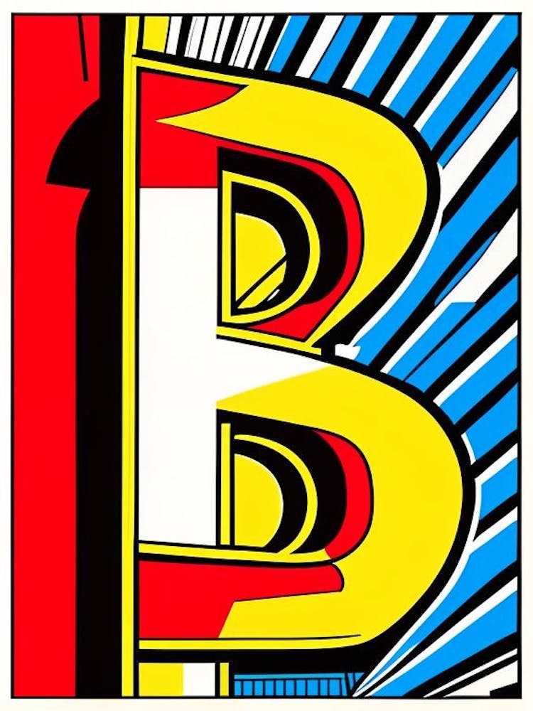 B, Letter, Alphabet Comic 13