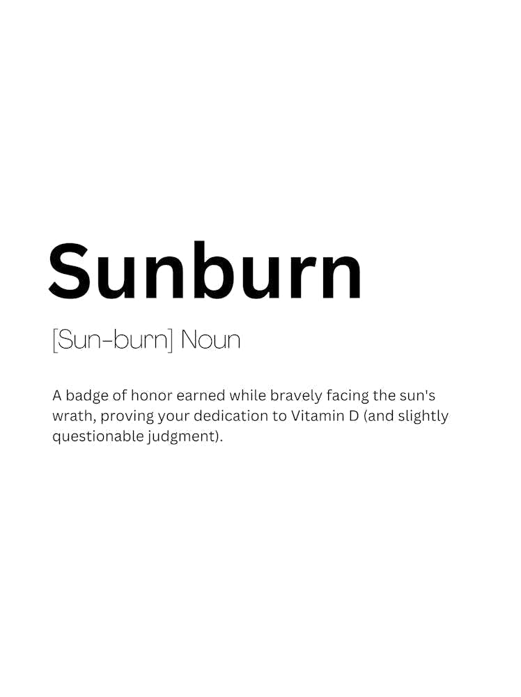 Sunburn Definition Meaning
