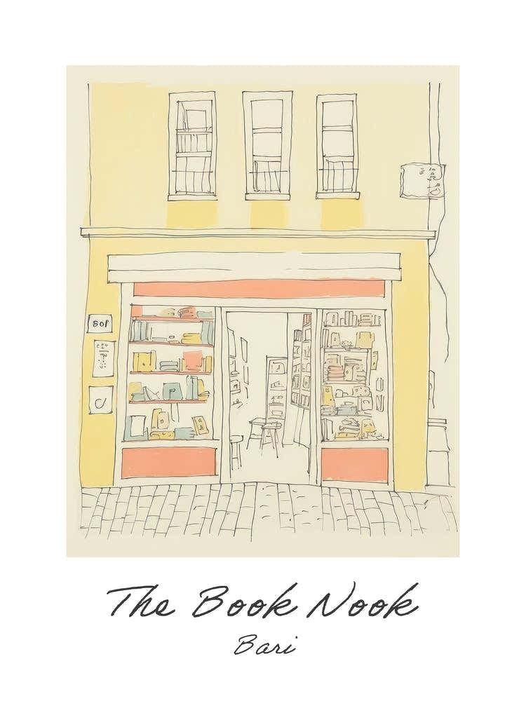 Bari The Book Nook Pastel Colours 2 Poster