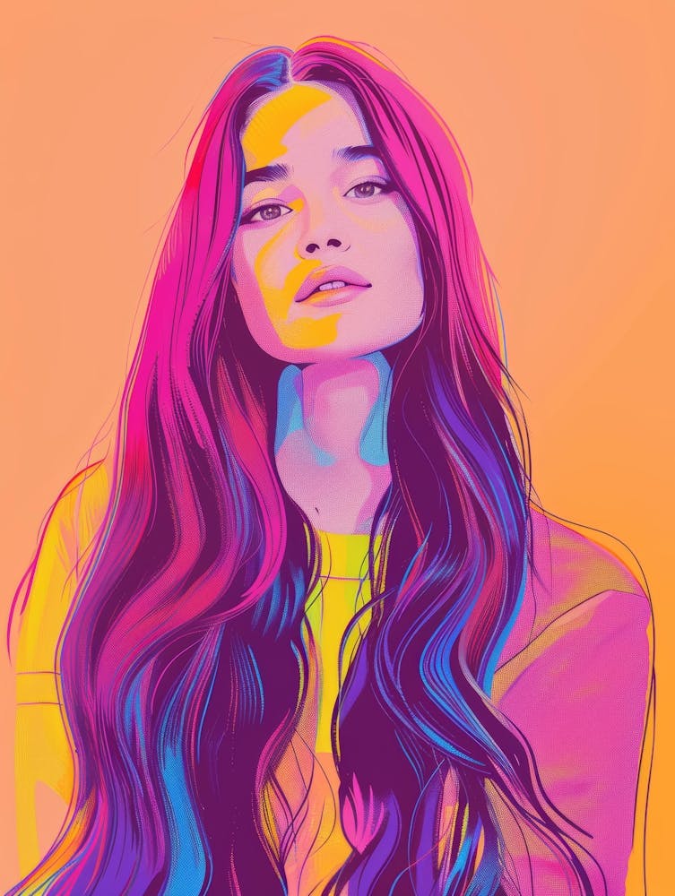 Girl With Long Hair 9