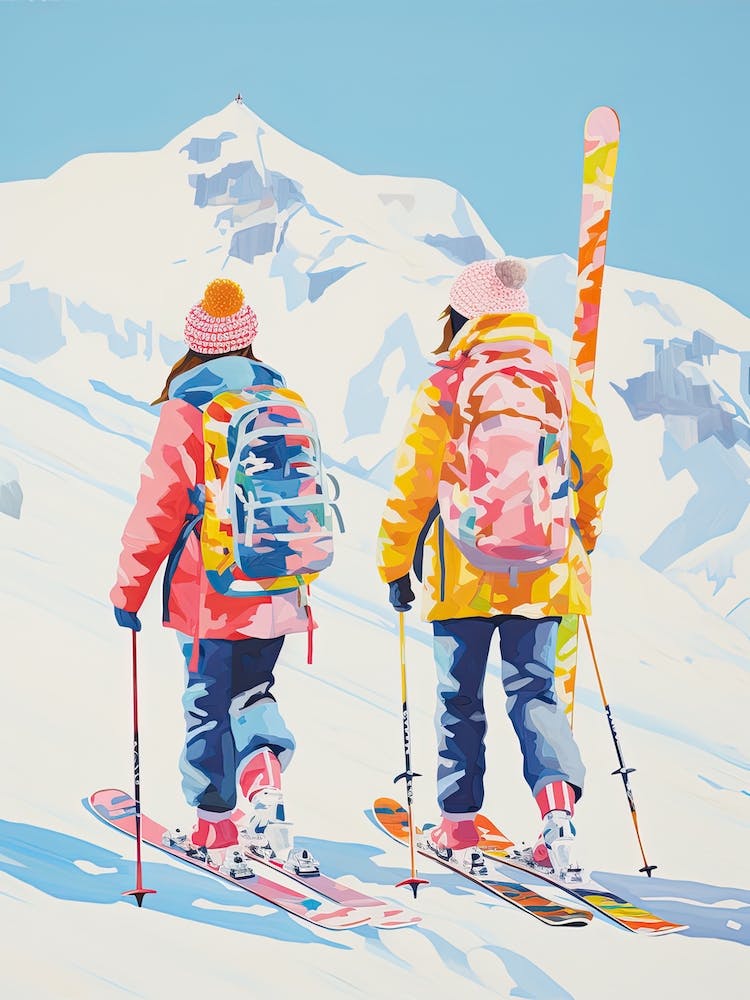 Hakuba   Nagano Japan, Ski Resort Illustration 2