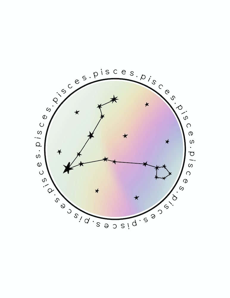 Pisces  Zodiac Star Chart