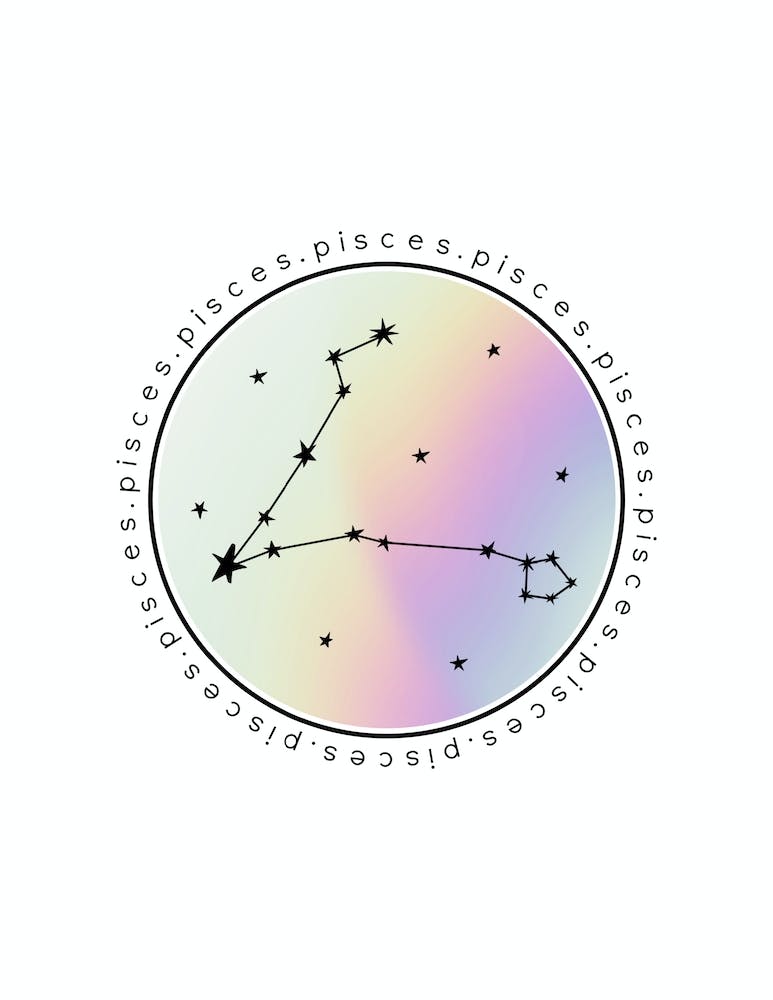 Pisces  Zodiac Star Chart