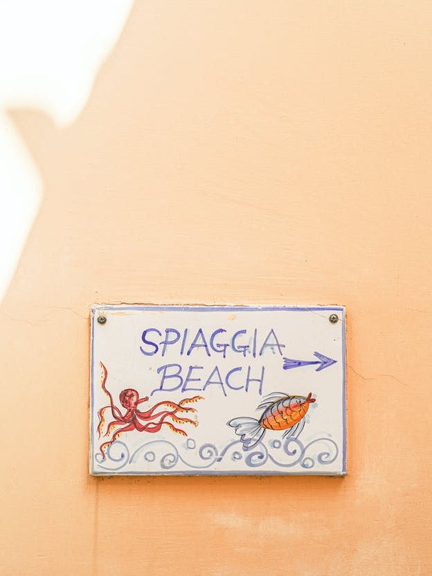 Spiaggia Beach Sign