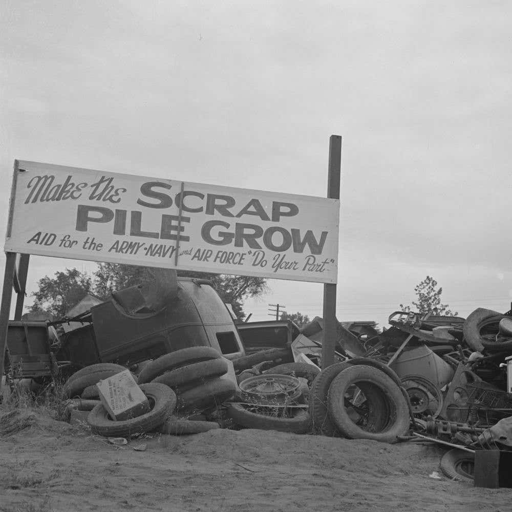 Scrap Pile, Tulare, California By Russell Lee 1