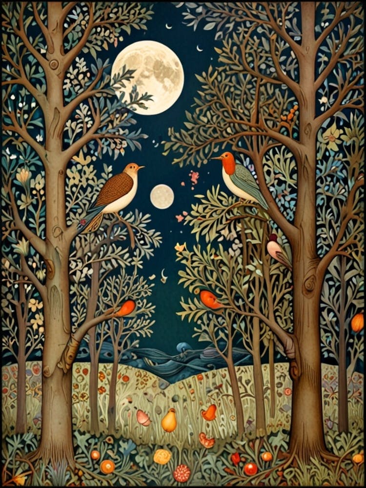 William Morris Moonlight In The Forest 125