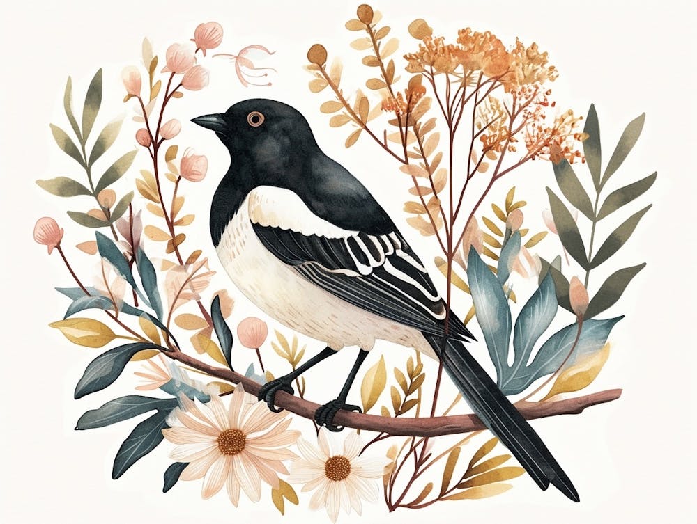 Little Floral Magpie 1