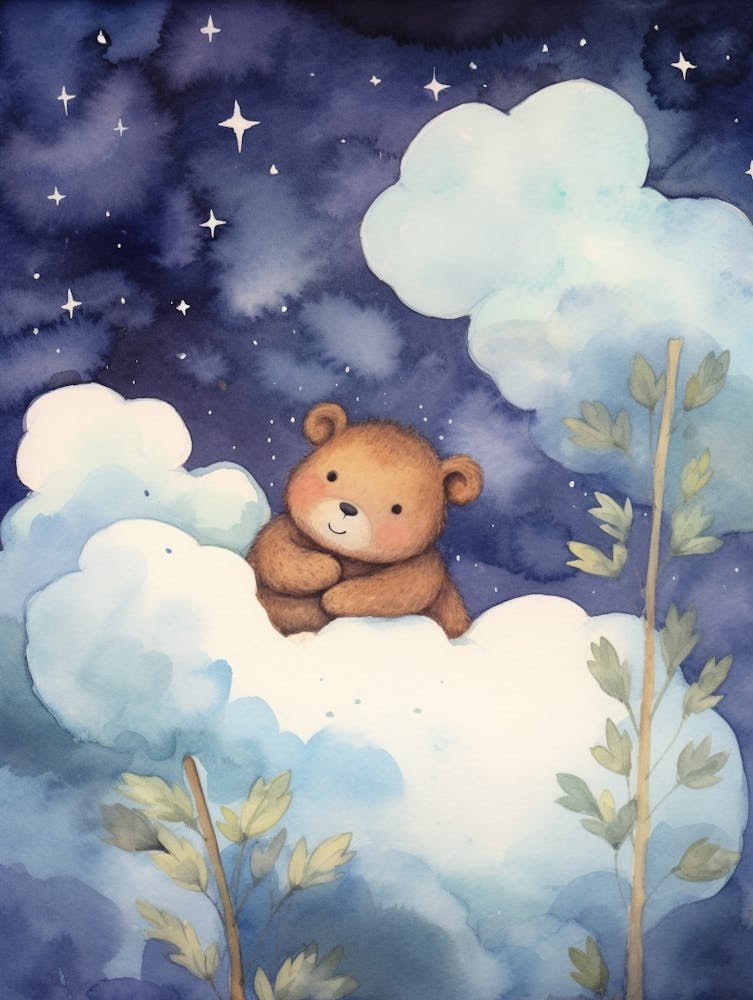 Baby Woodchuck Sleeping In The Clouds