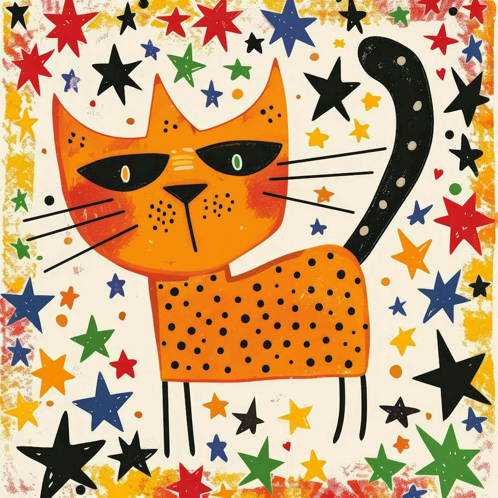 Cat With Stars 1