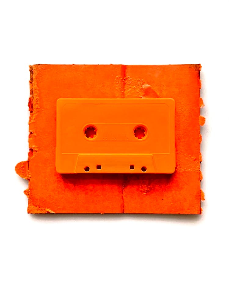 Cassette - Orange on Orange & White