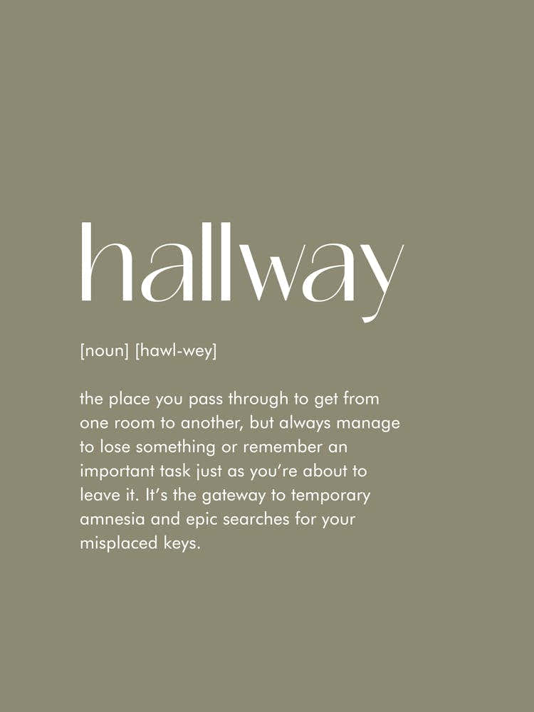 Hallway Definition Prints 10