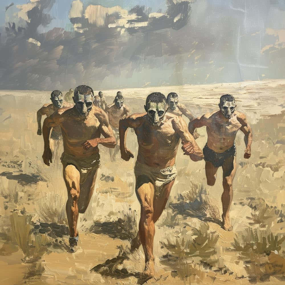 Men Running Desert 1 Fy S