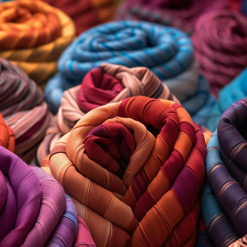 Colorful Silk Scarves