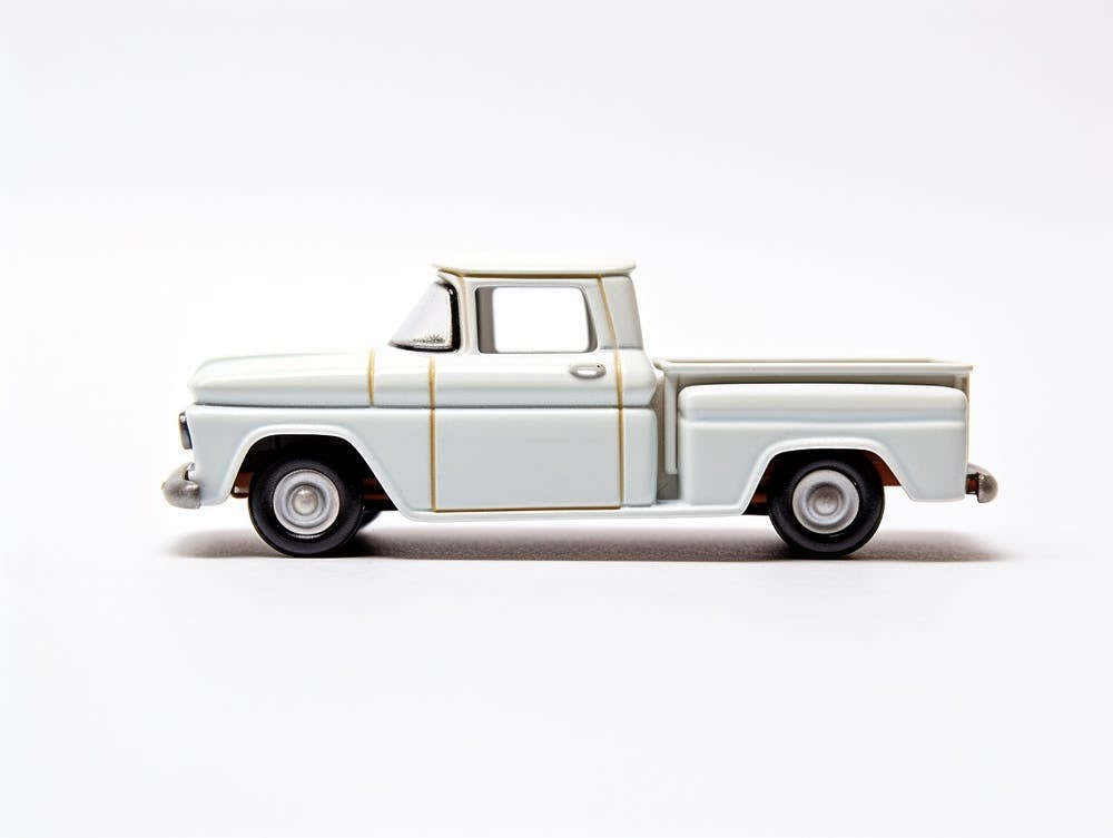 Toy Car 62 Chevy Pickup White