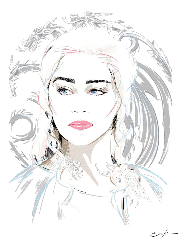 Emilia Clarke - Retro 80s Style