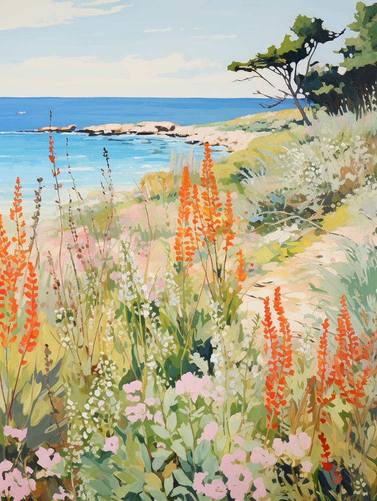 Mediterranean Seaside Meadow - expressionism 2