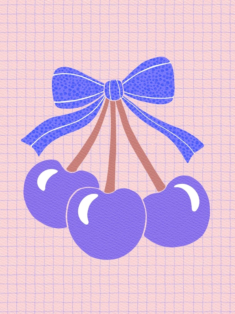 Blue And Purple Cherries