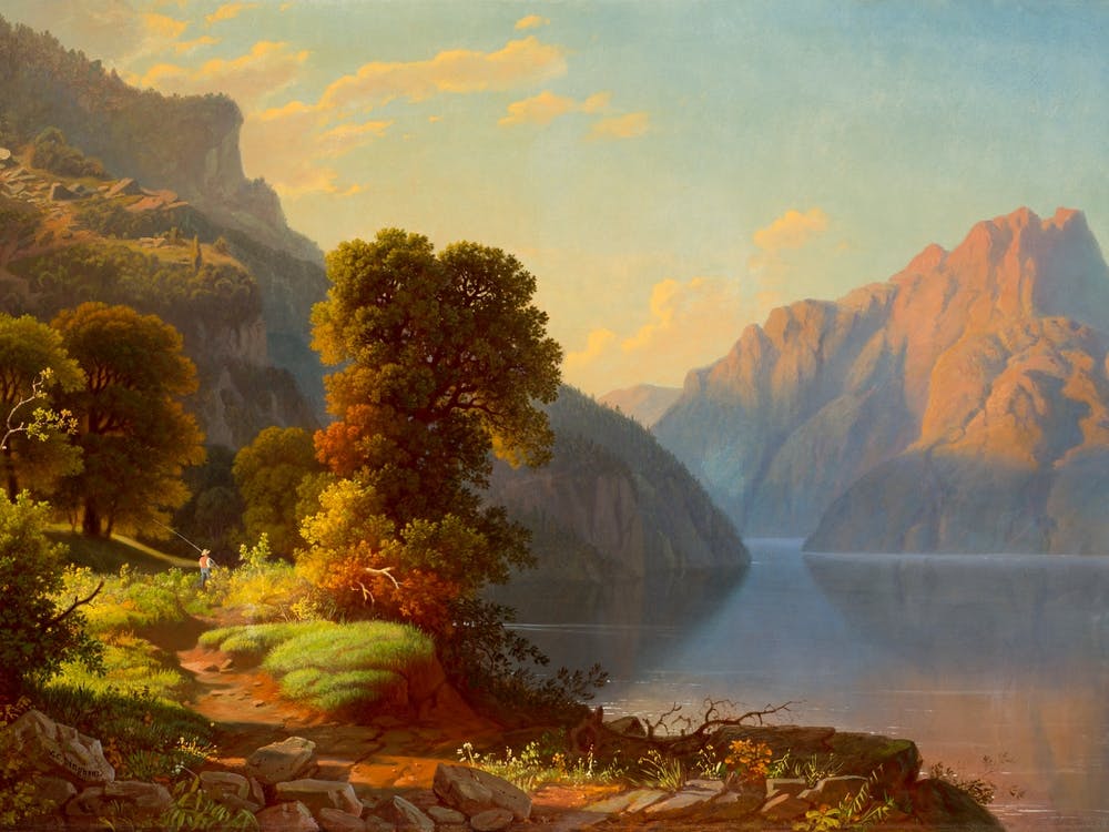 View Of A Lake in the Mountains