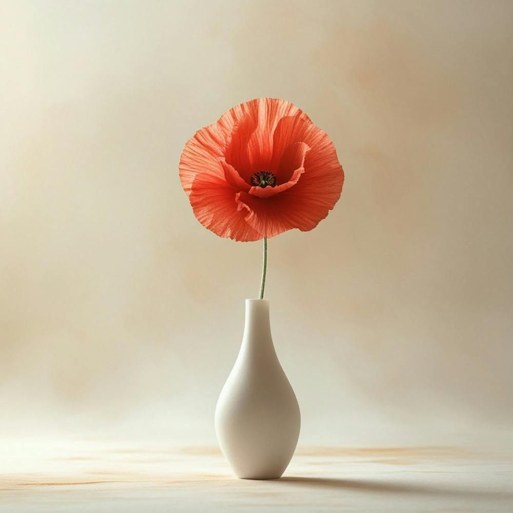 Poppy In A Vase