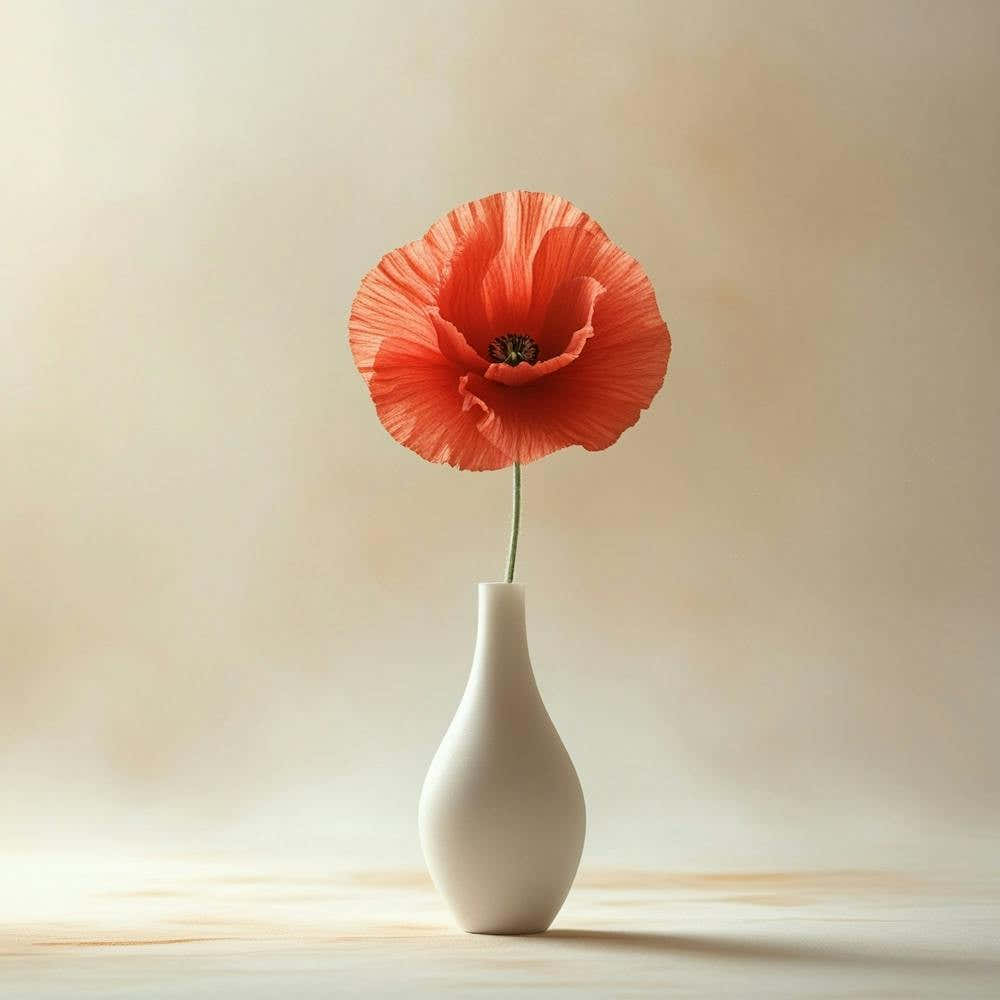 Poppy In A Vase