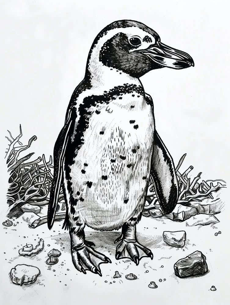 African Penguin Playing 1