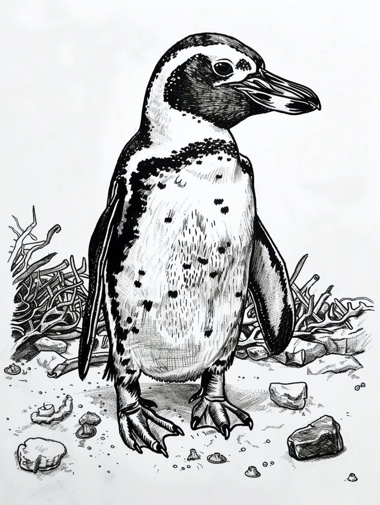 African Penguin Playing 1