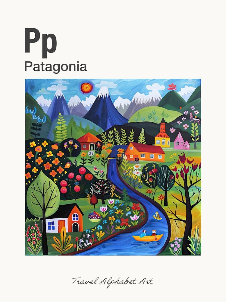 Kids Travel Alphabet  Patagonia 2