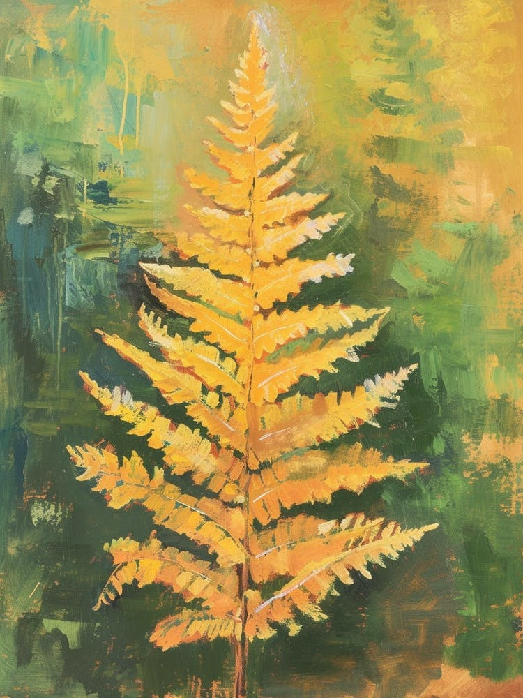 Cinnamon Fern Painting 4